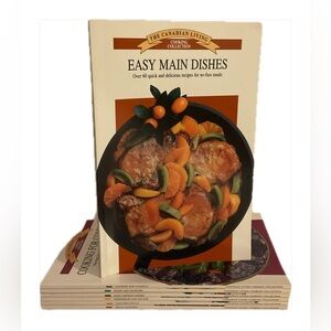 The Canadian Living Cooking Collection Set of 7 Cookbooks Softcover 1991